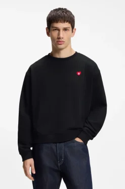 All-gender Sweatshirt aus Baumwoll-Terry mit Herz-Logo
