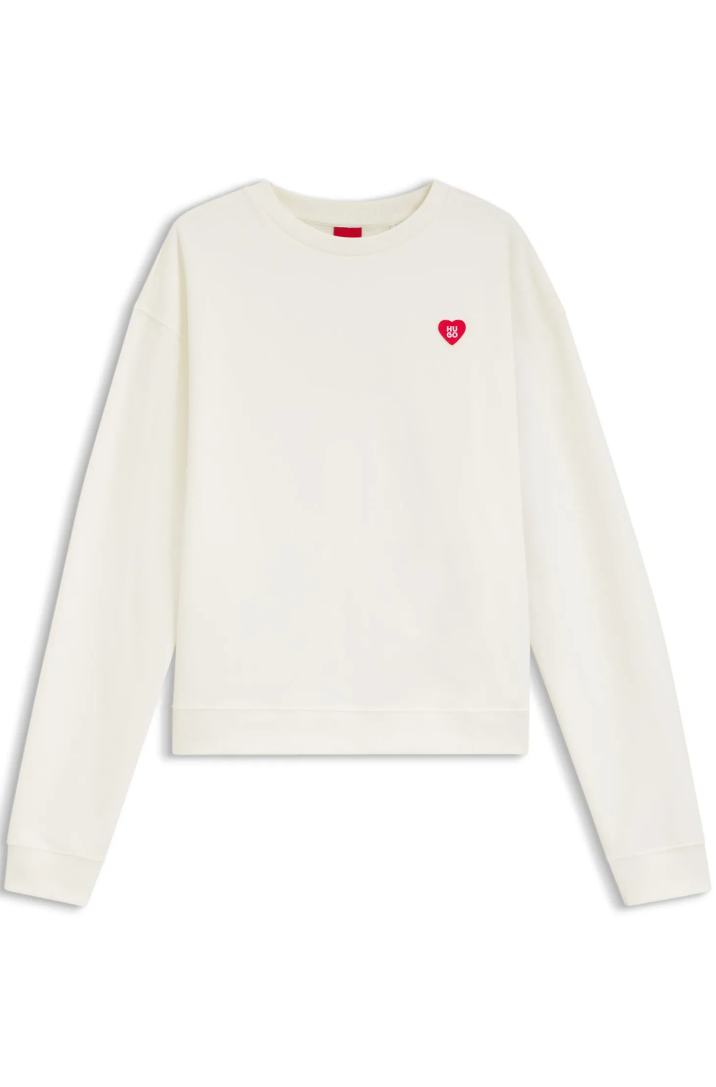 All-gender Sweatshirt aus Baumwoll-Terry mit Herz-Logo