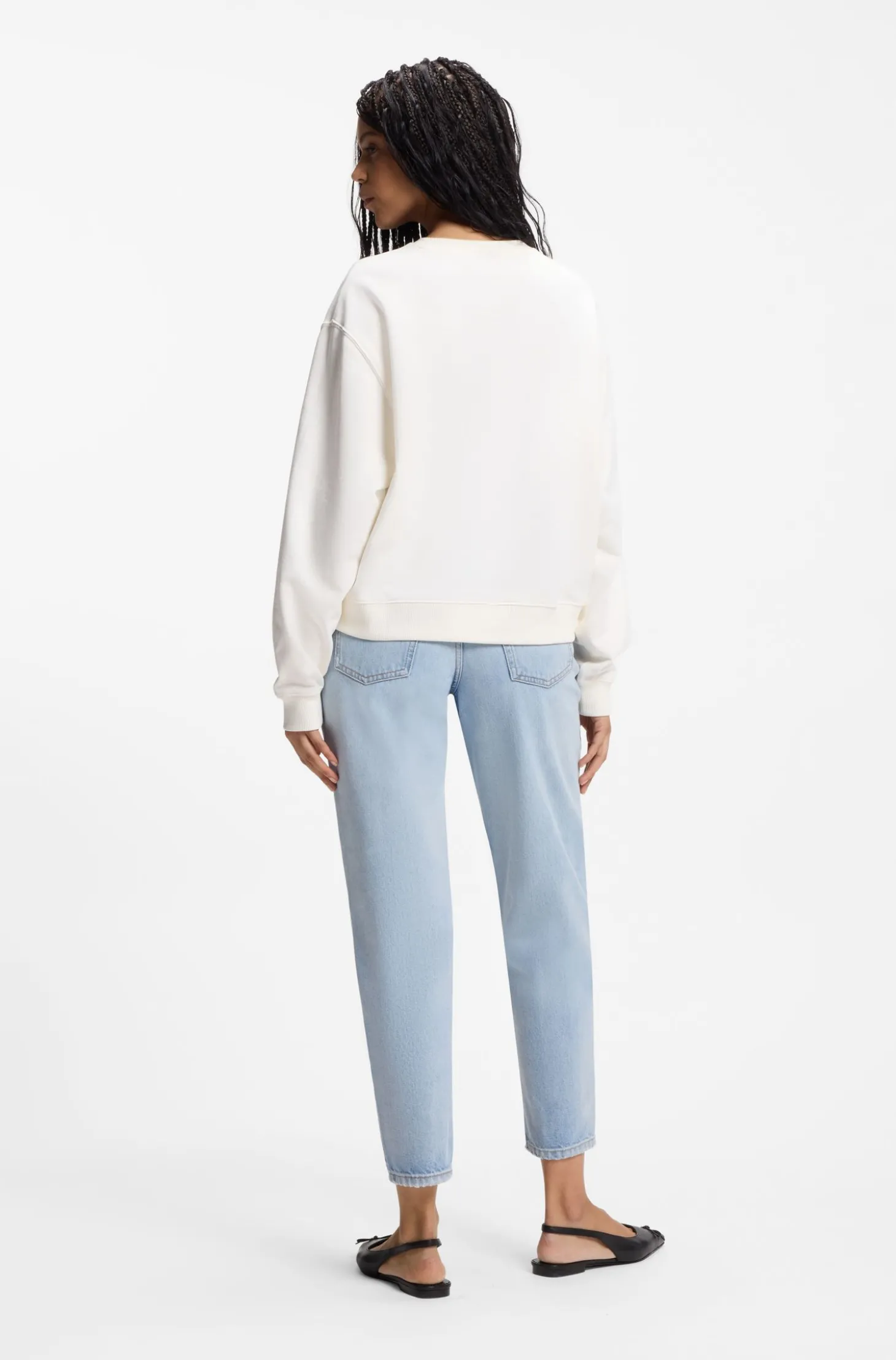 All-gender Sweatshirt aus Baumwoll-Terry mit Herz-Logo