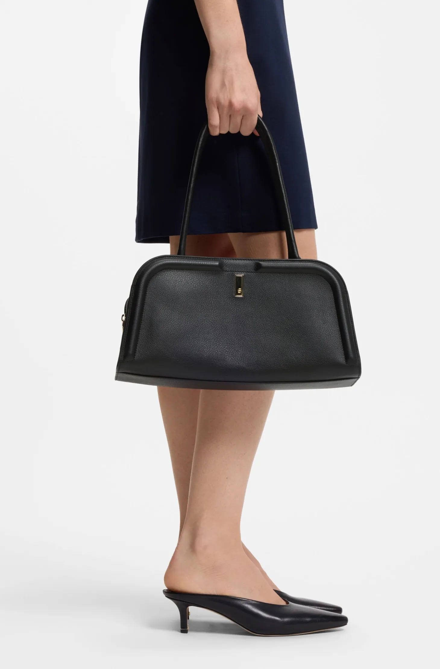 Ariell Bowling-Tasche aus Leder mit Double-B-Monogramm