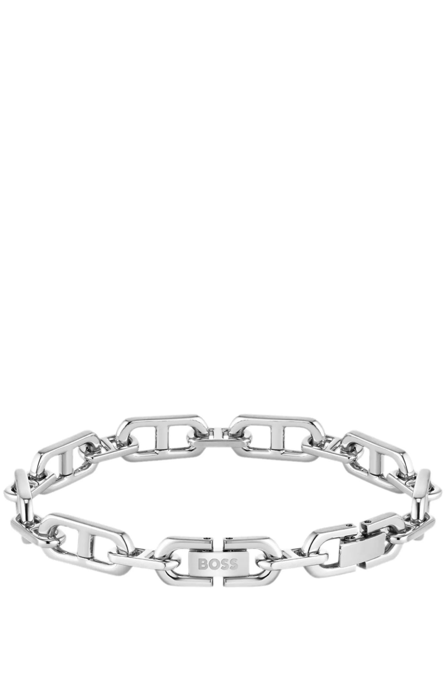 Armband mit gebürsteten und polierten Gliedern