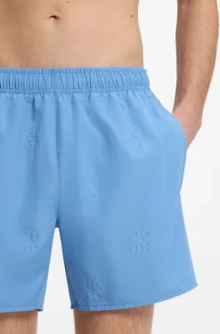 Badeshorts mit durchgehenden Stack-Logos