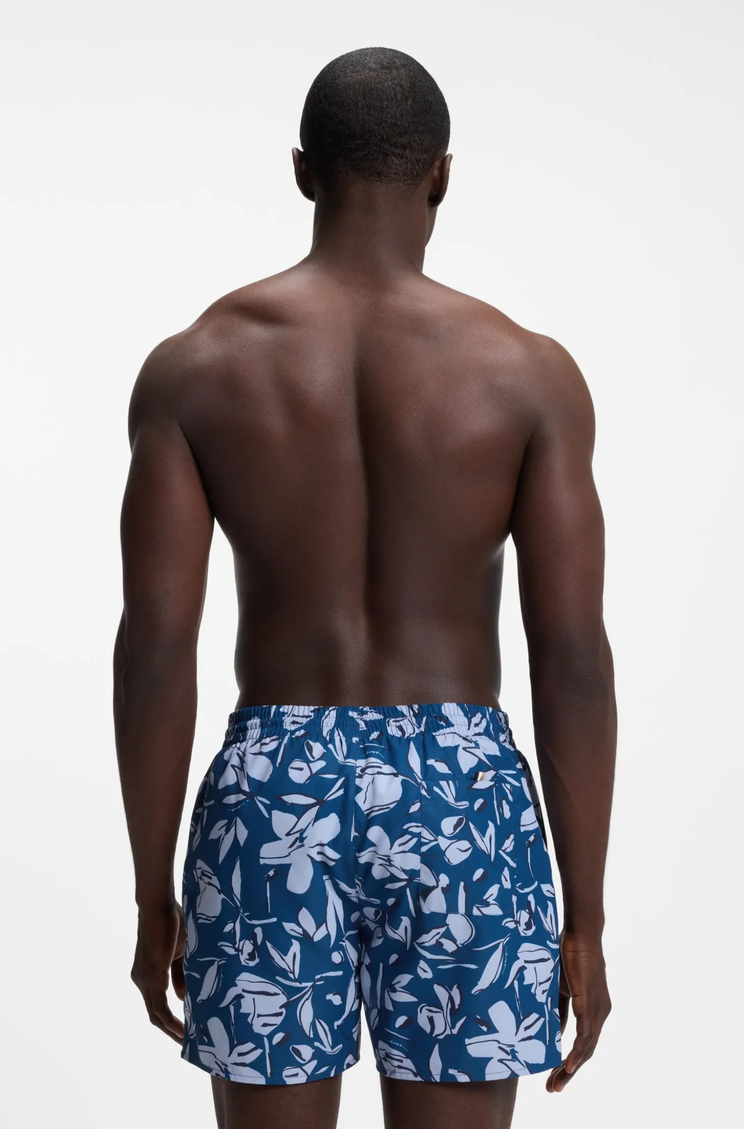 Badeshorts mit durchgehendem Print