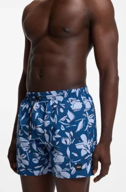 Badeshorts mit durchgehendem Print