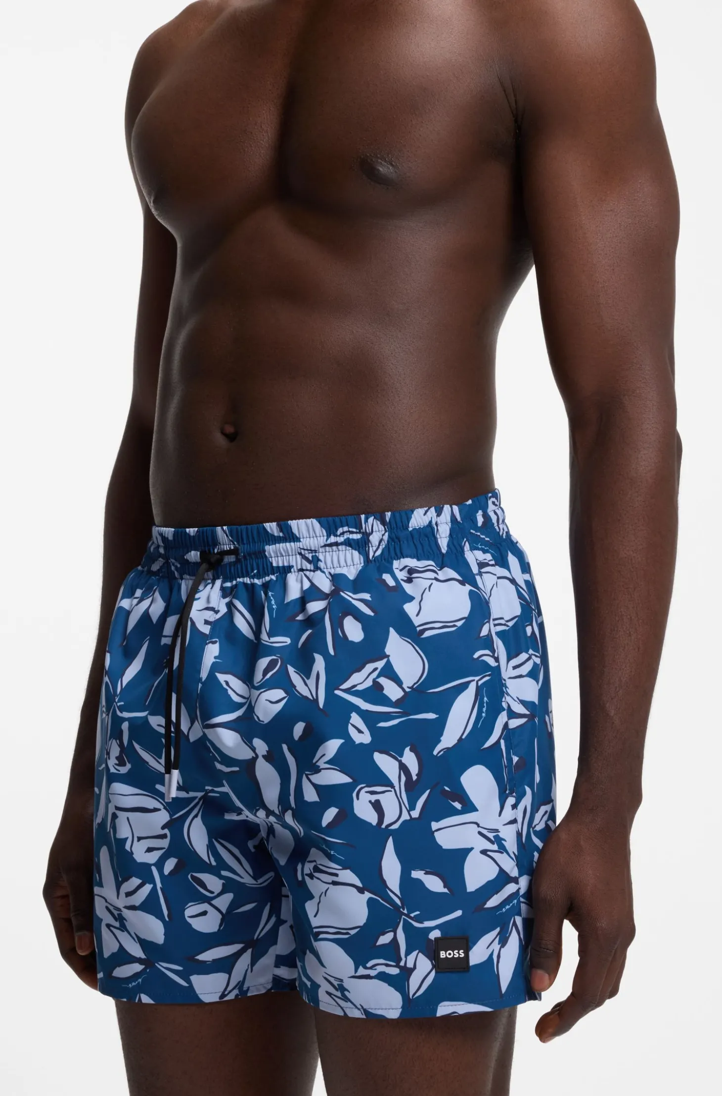Badeshorts mit durchgehendem Print