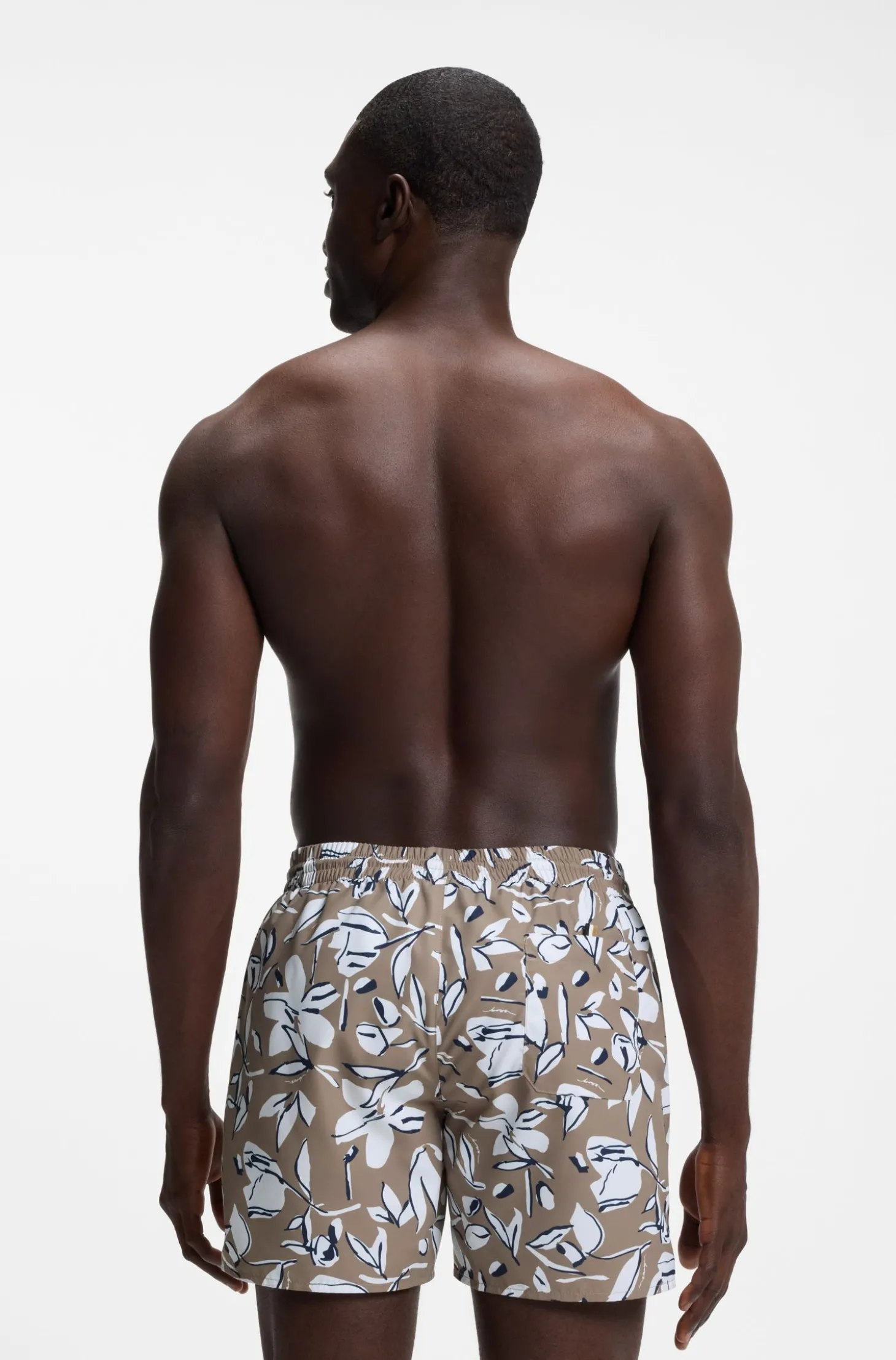 Badeshorts mit durchgehendem Print