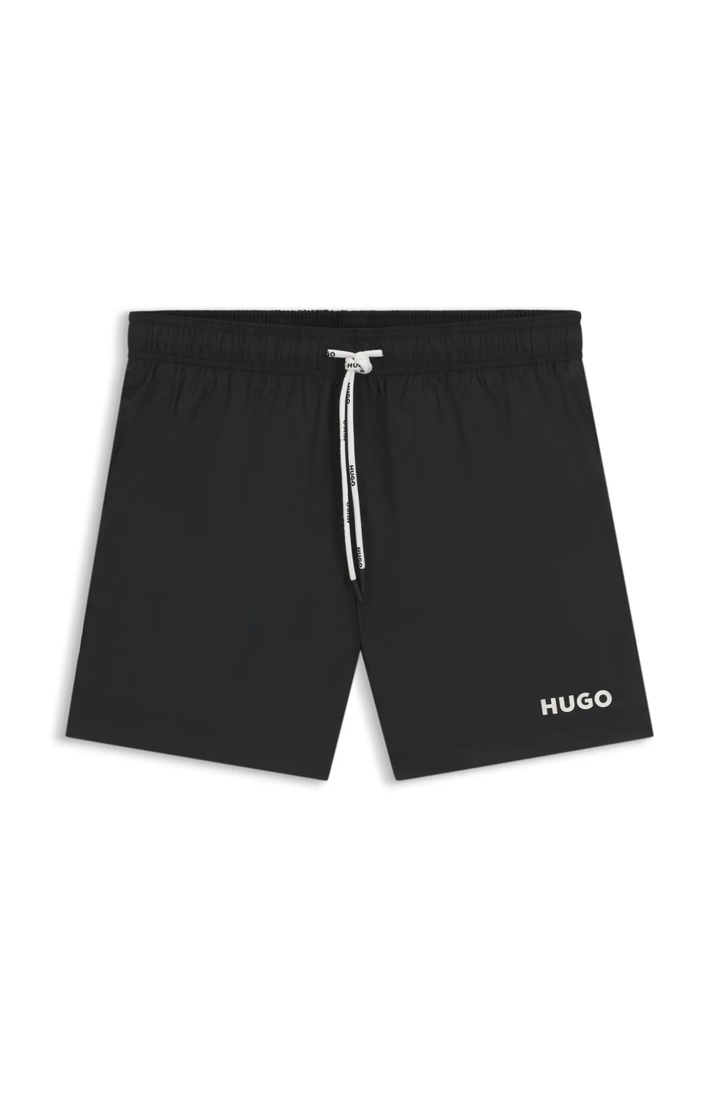 Badeshorts mit kontrastierendem Logo-Print