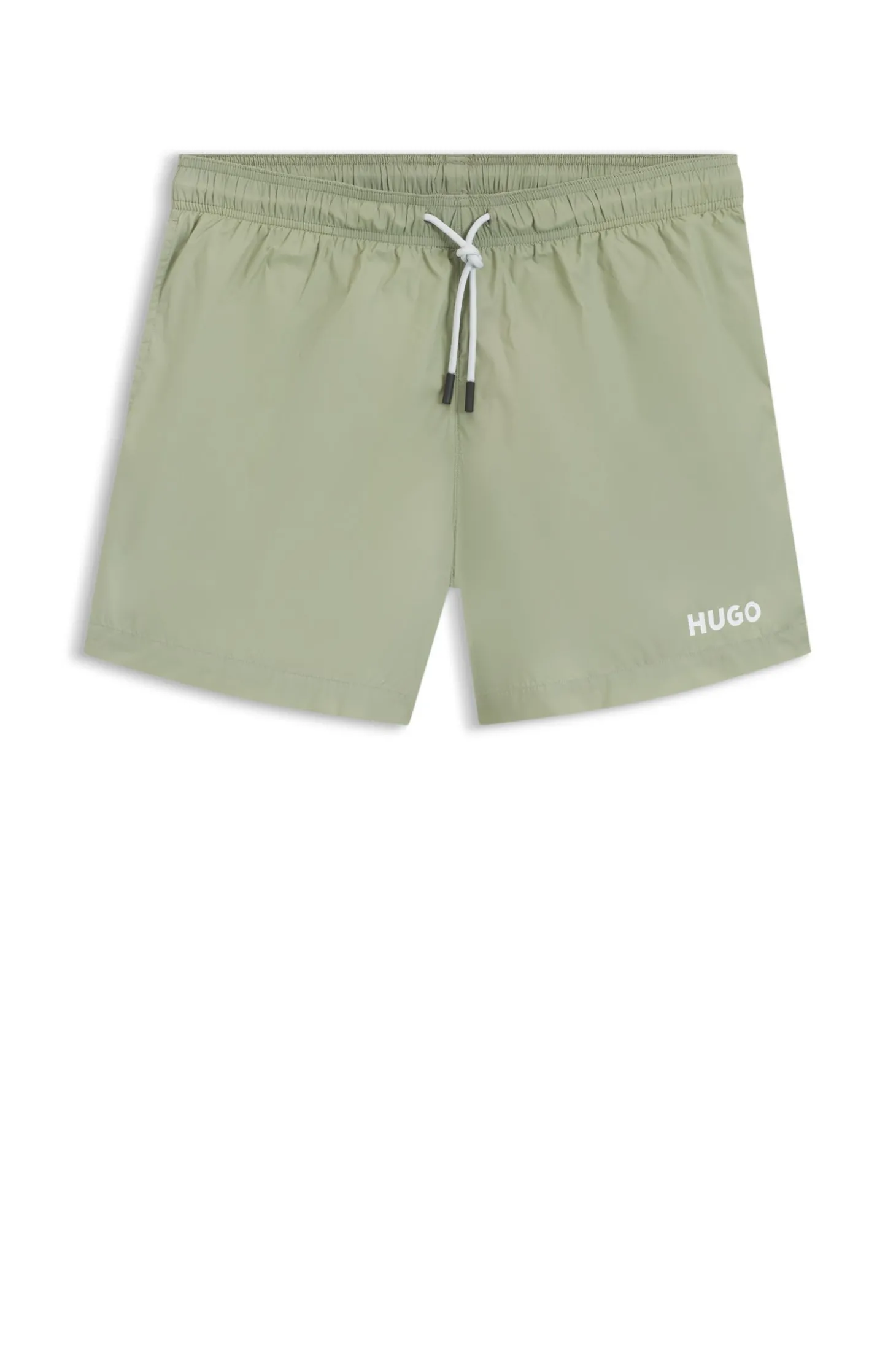 Badeshorts mit kontrastierendem Logo-Print