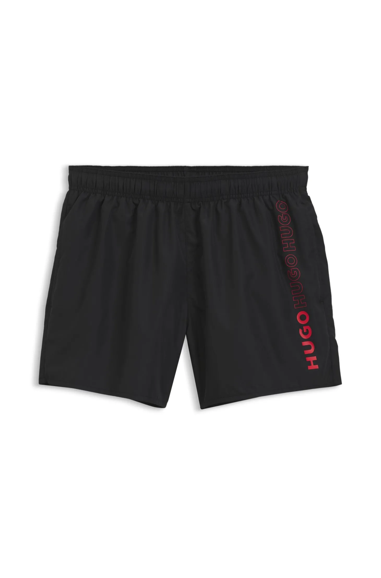 Badeshorts mit mehreren Logos