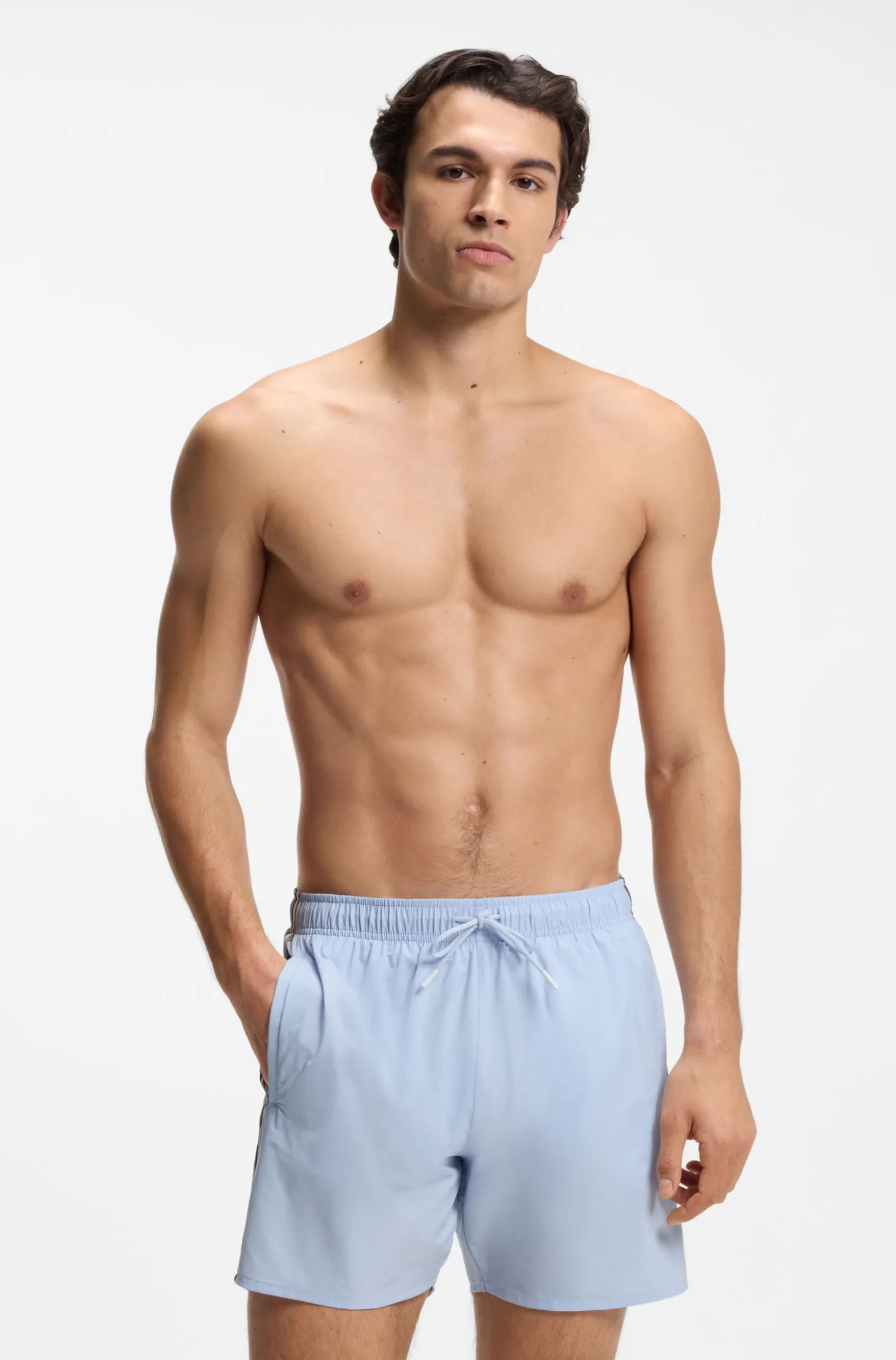 Badeshorts mit Signature-Streifen und Logo