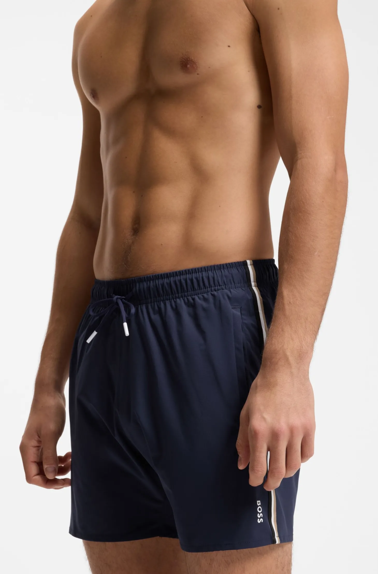 Badeshorts mit Signature-Streifen und Logo