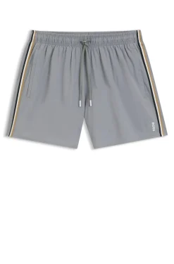 Badeshorts mit Signature-Streifen und Logo