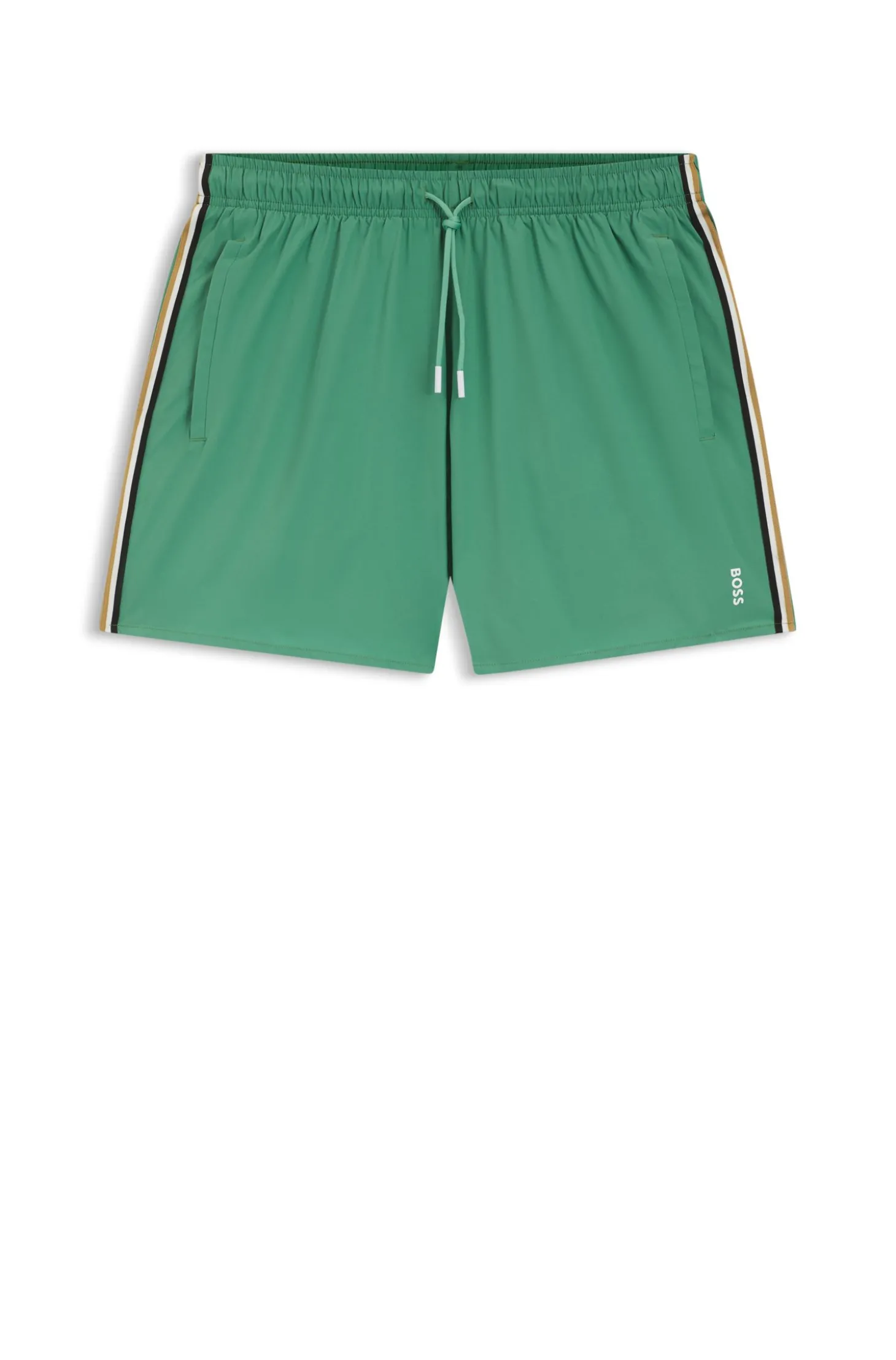 Badeshorts mit Signature-Streifen und Logo