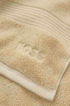 Badetuch aus Baumwolle mit Logo-Stickerei