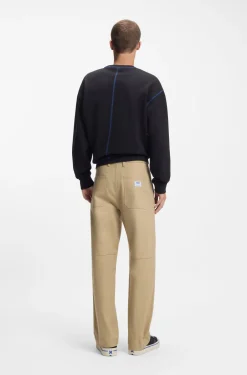 Baggy-Fit Hose aus Stretch-Baumwoll-Canvas