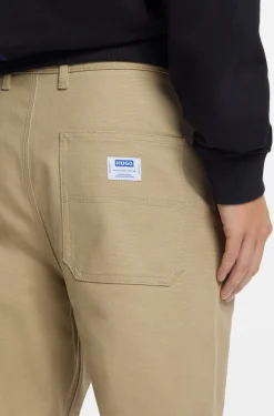 Baggy-Fit Hose aus Stretch-Baumwoll-Canvas