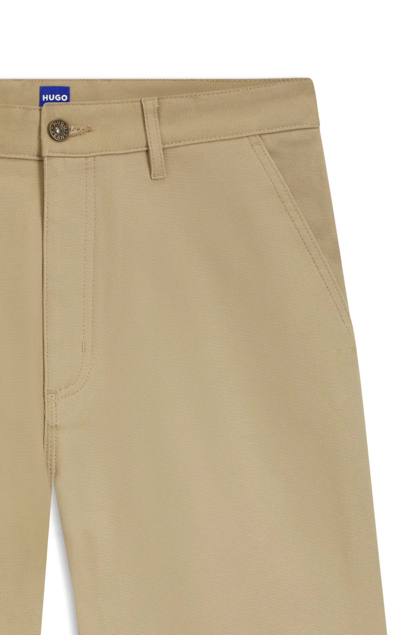 Baggy-Fit Hose aus Stretch-Baumwoll-Canvas