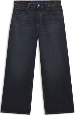 Baggy-Fit Jeans aus blauem Denim mit Vintage-Waschung