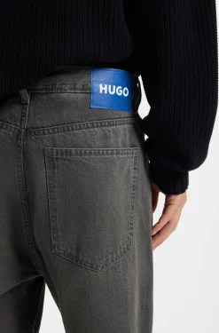 Baggy-Fit Jeans aus grauem Denim