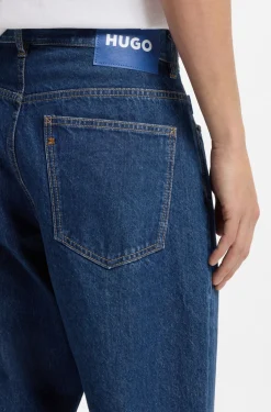 Baggy-Fit Jeans aus Vintage-blauem Denim