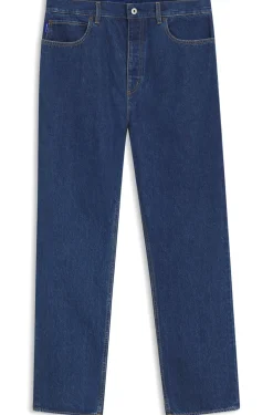 Baggy-Fit Jeans aus Vintage-blauem Denim