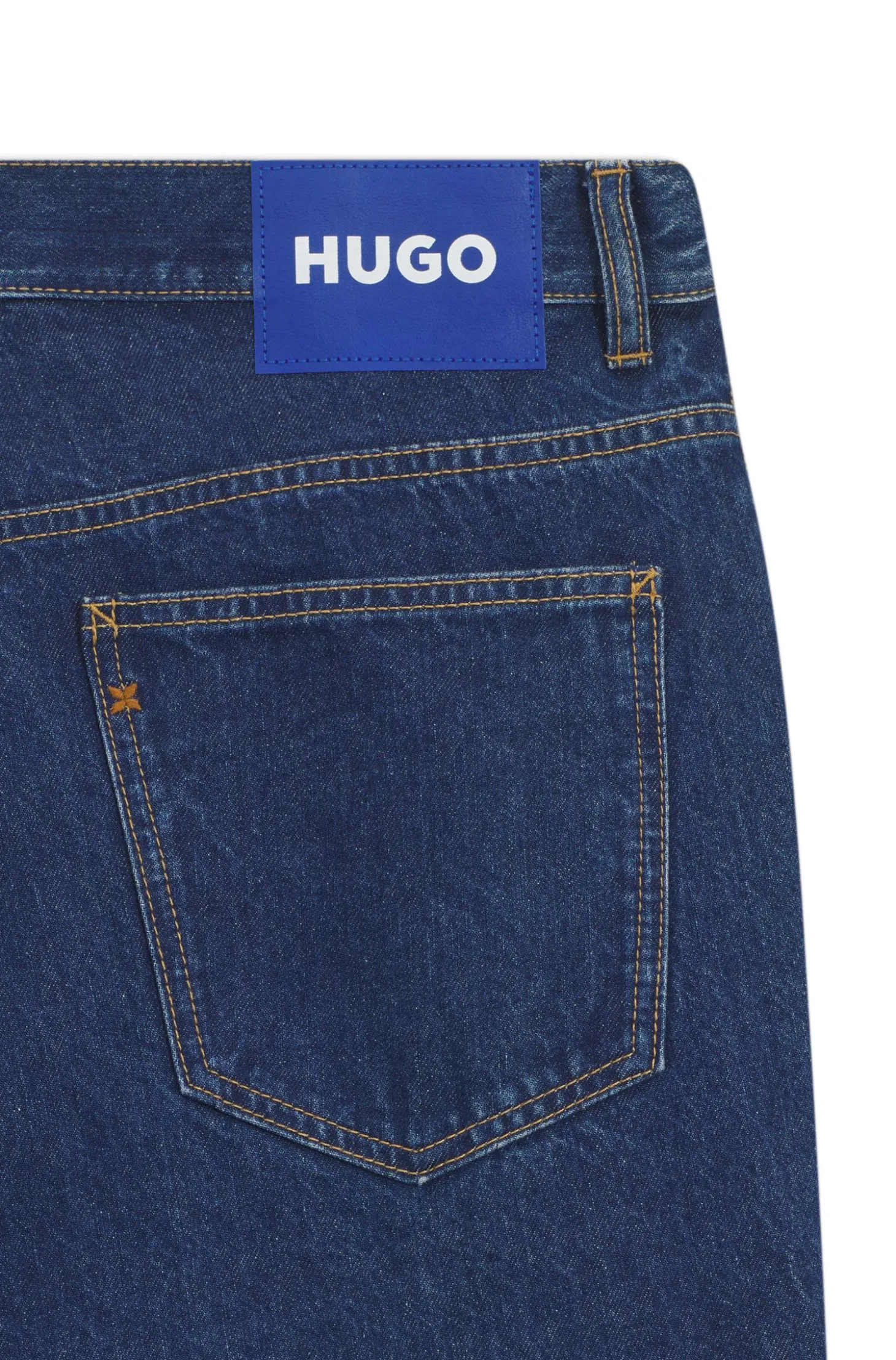 Baggy-Fit Jeans aus Vintage-blauem Denim