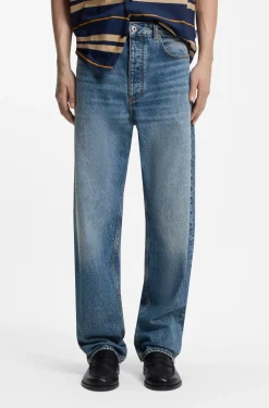 Baggy-Fit Jeans mit Used-Details