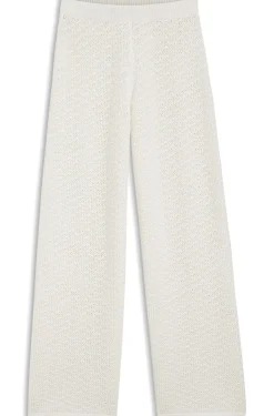 Baumwollhose mit Mikro-Spitzenstruktur