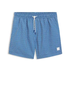 Bedruckte Badeshorts mit Logo-Badge