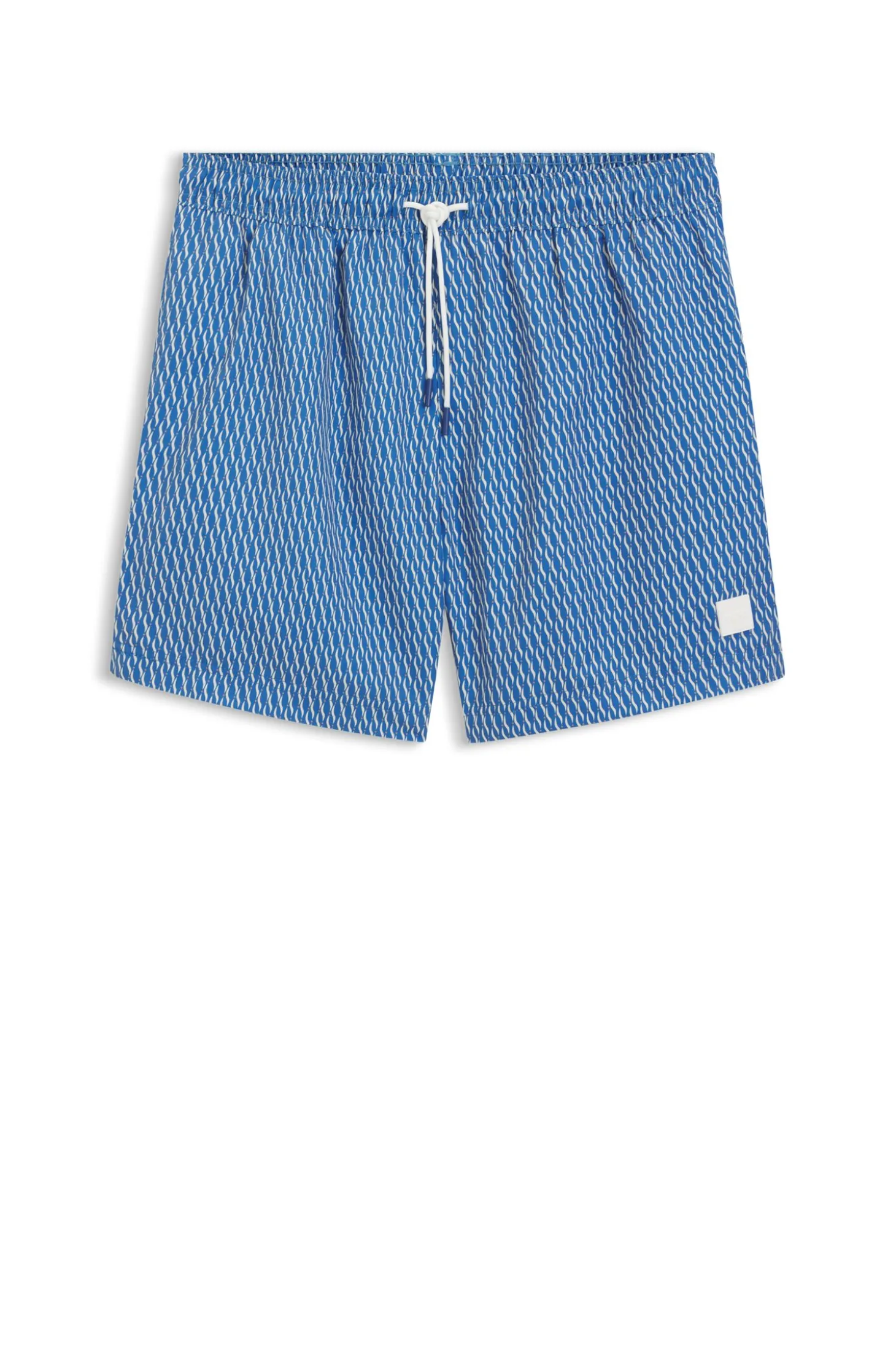 Bedruckte Badeshorts mit Logo-Badge
