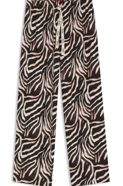 Bedruckte Pyjama-Hose aus Stretch-Modal und Baumwolle