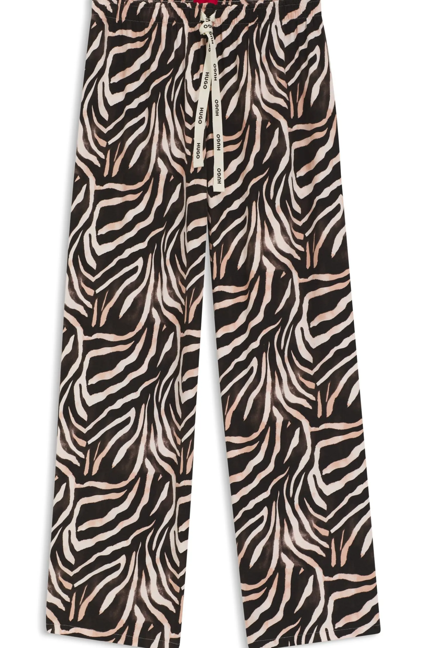 Bedruckte Pyjama-Hose aus Stretch-Modal und Baumwolle