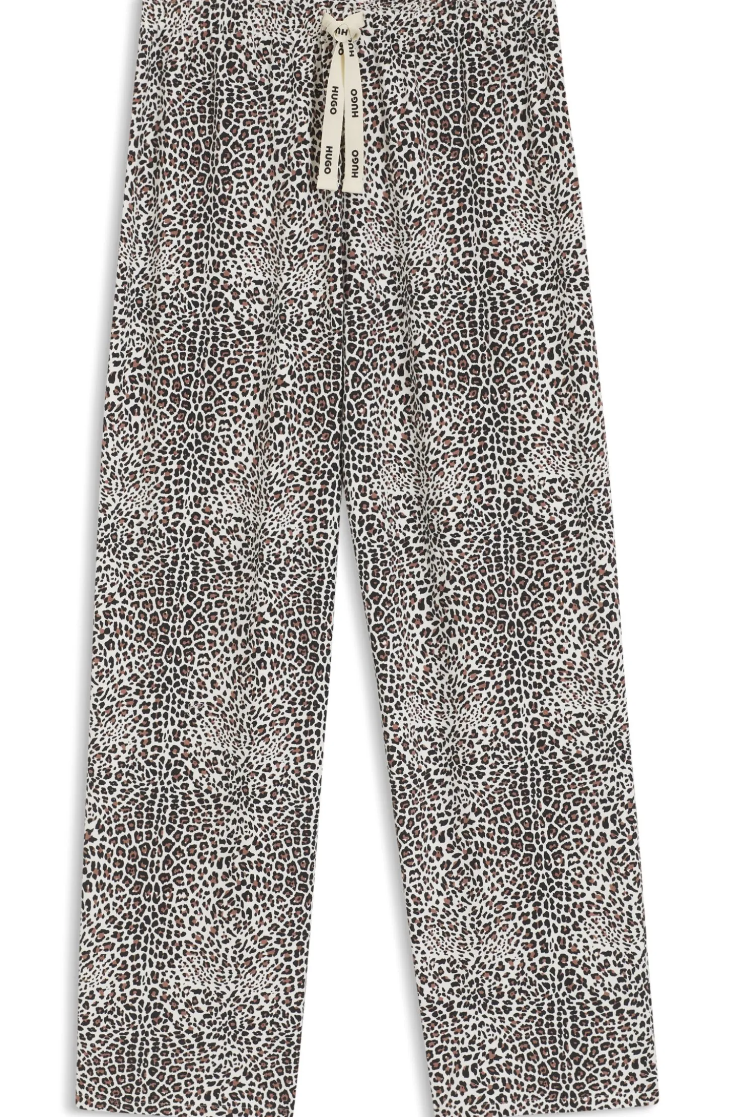 Bedruckte Pyjama-Hose aus Stretch-Modal und Baumwolle