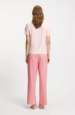 Bedruckte Pyjama-Hose aus Stretch-Modal und Baumwolle