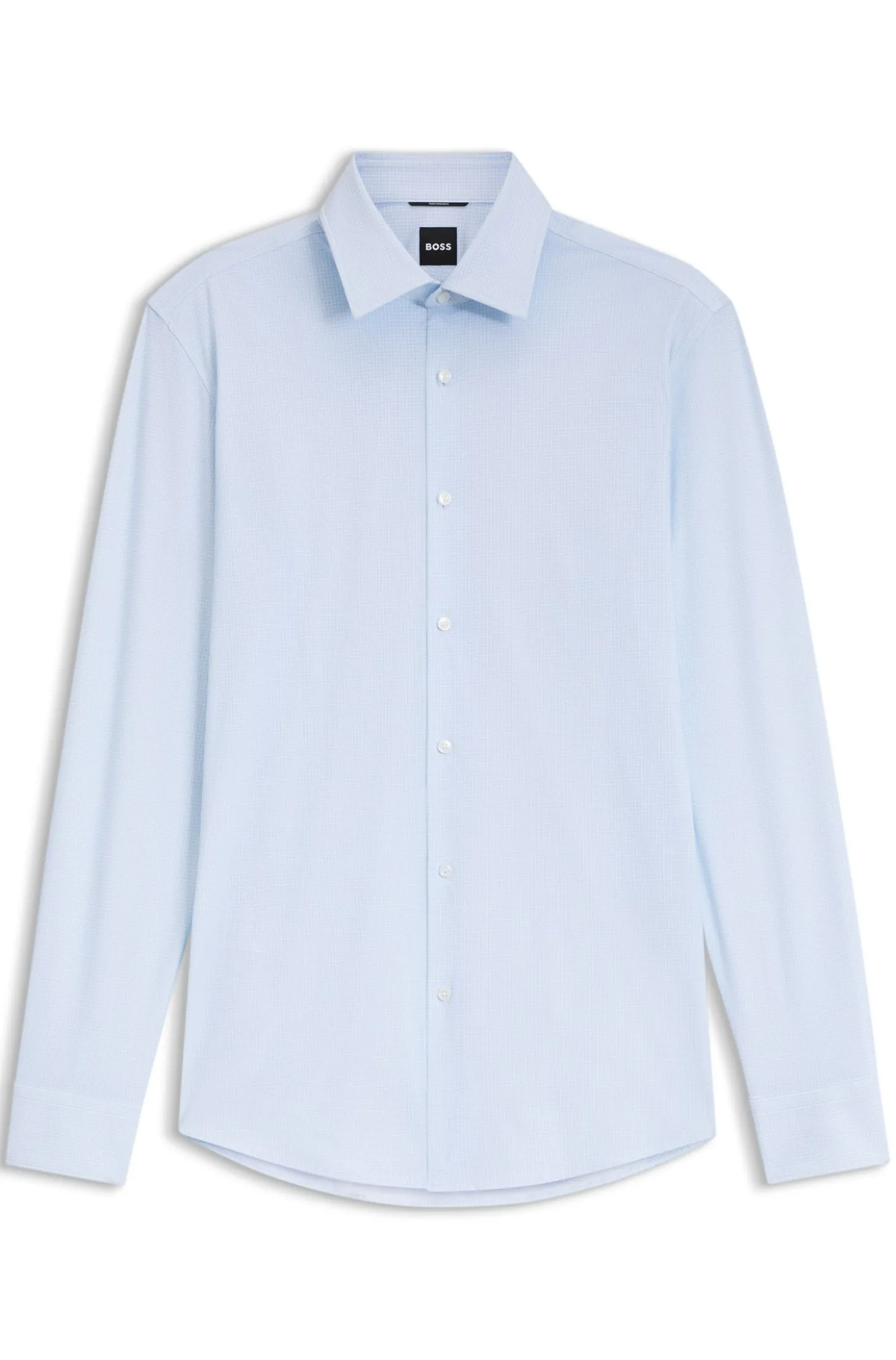 Bedrucktes Slim-Fit Hemd aus funktionalem Stretch-Jersey