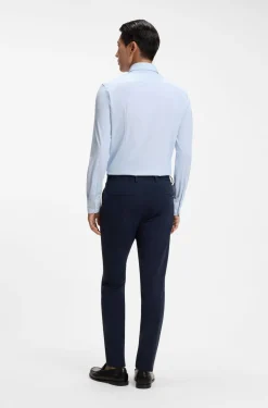 Bedrucktes Slim-Fit Hemd aus funktionalem Stretch-Jersey