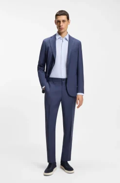 Bedrucktes Slim-Fit Hemd aus funktionalem Stretch-Jersey