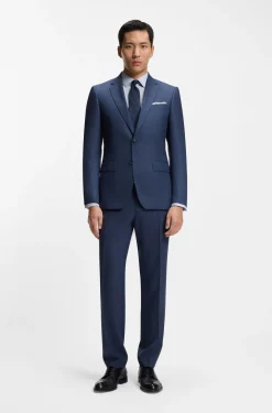 Bedrucktes Slim-Fit Hemd aus Stretch-Baumwolle