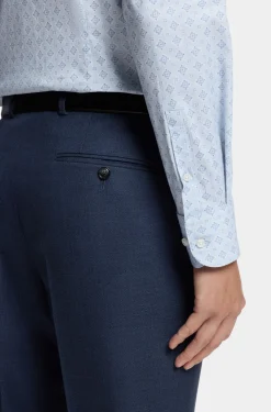 Bedrucktes Slim-Fit Hemd aus Stretch-Baumwolle