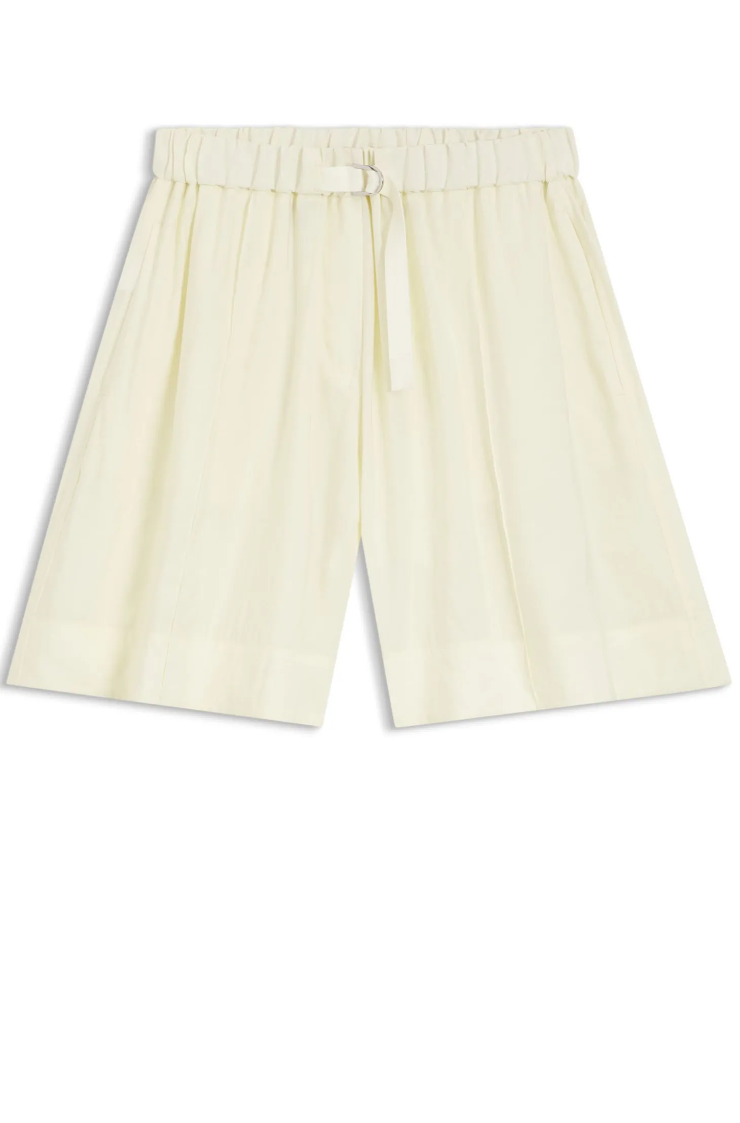 Bermuda-Shorts mit weitem Beinverlauf und elastischem Bund