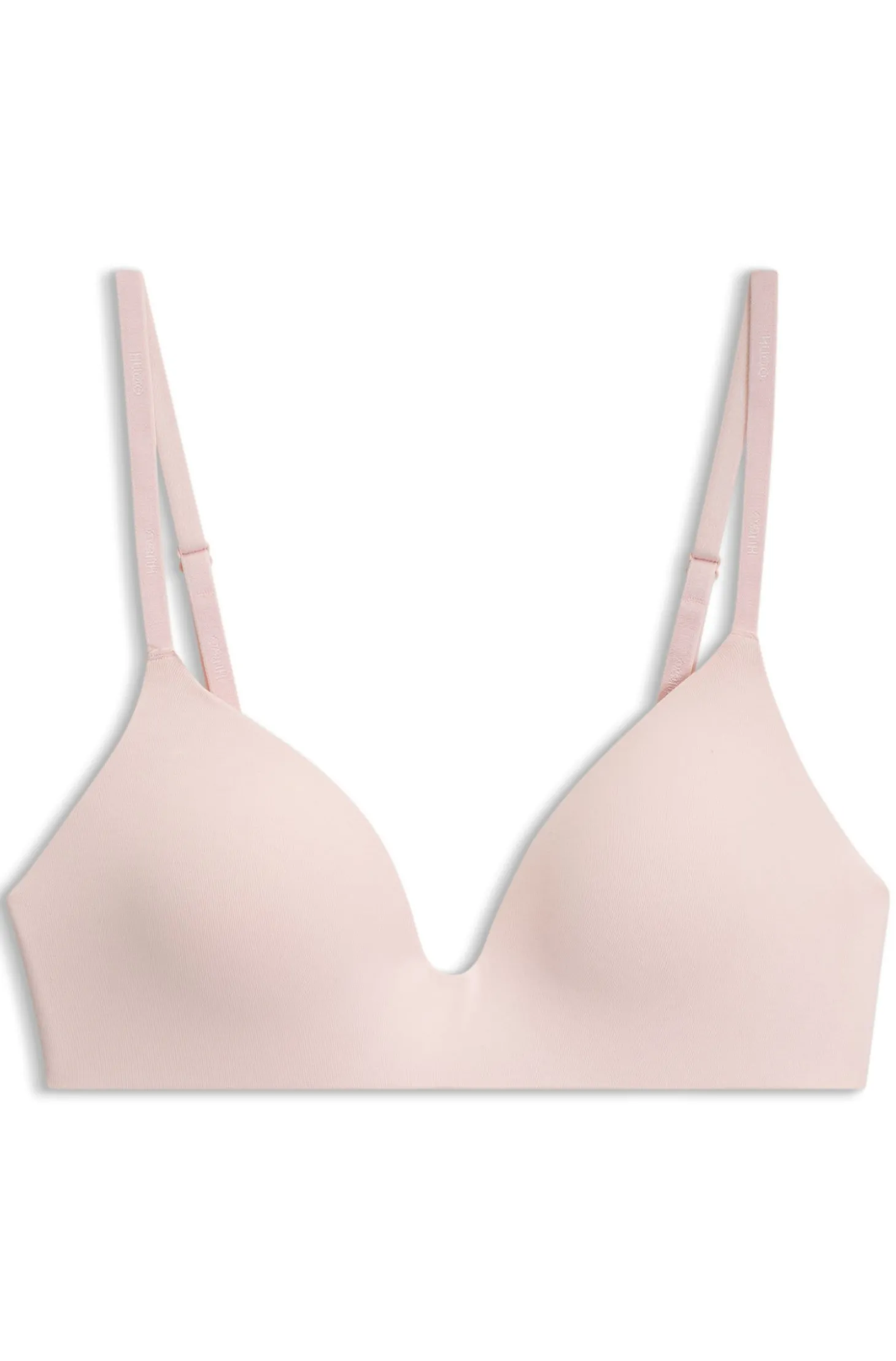 Bügelloses gepolstertes Bralette mit Logo-Band