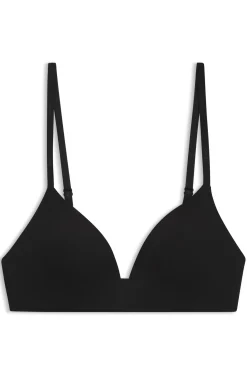 Bügelloses gepolstertes Bralette mit Logo-Band