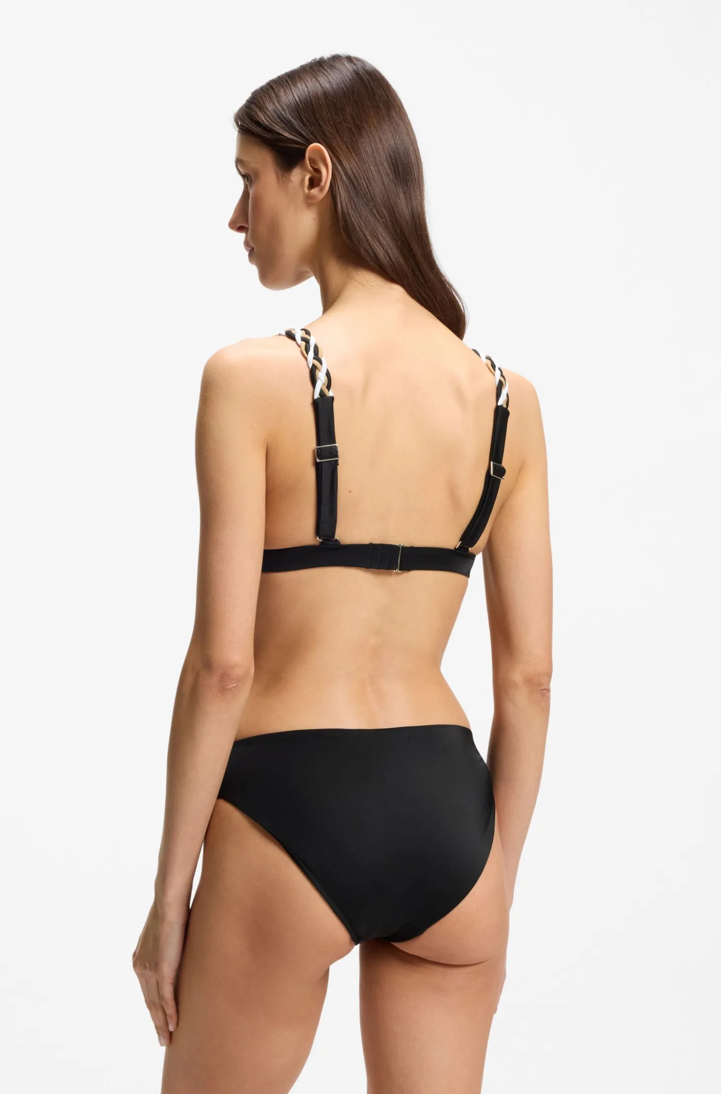 Bikinihose mit geflochtenem charakteristischem Streifenbund