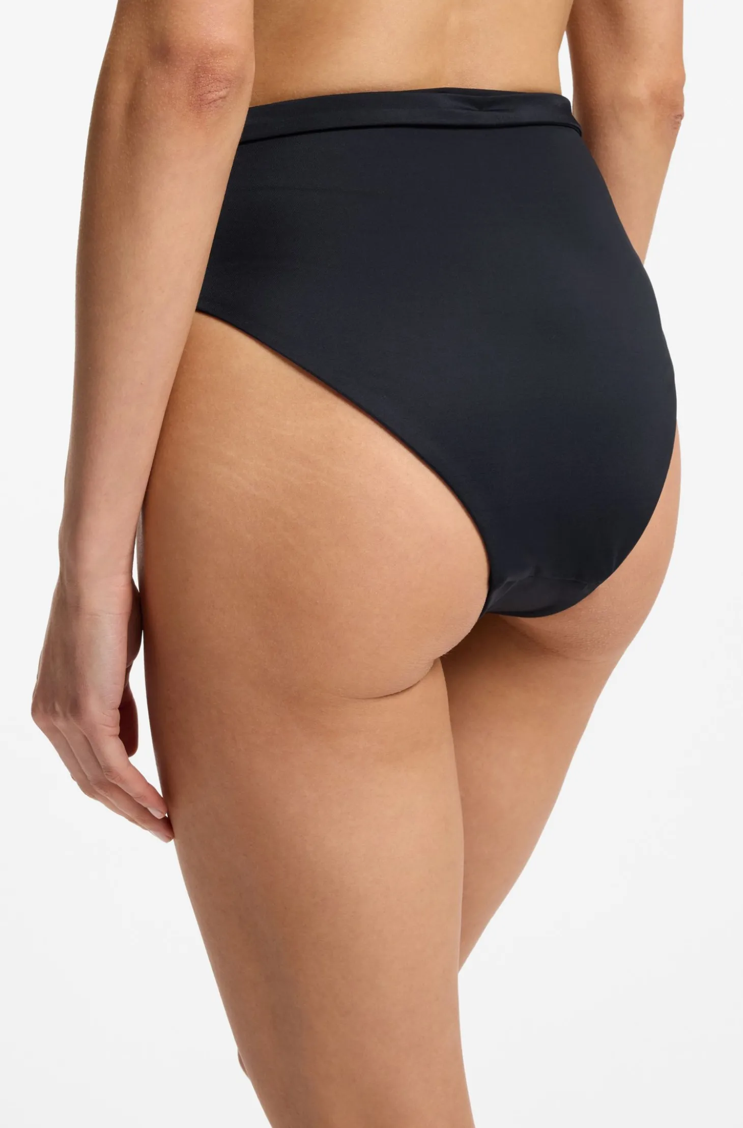 Bikinihose mit hohem Bund und Double-B-Monogramm