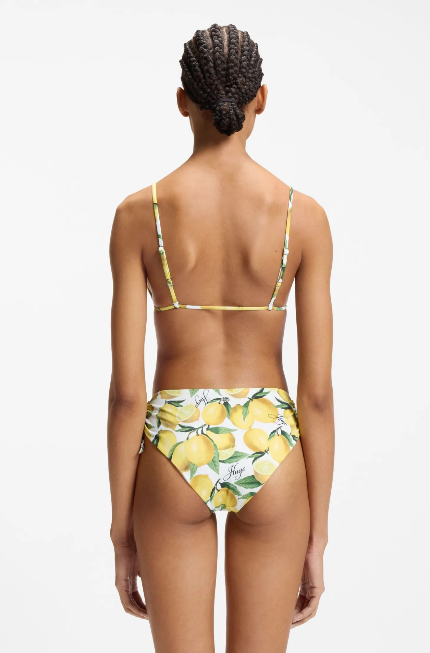 Bikinihose mit Print und Stack-Logo-Detail