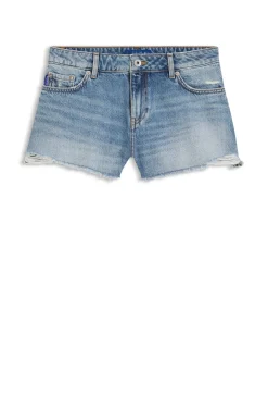 Blaue Regular-Fit Shorts aus Denim