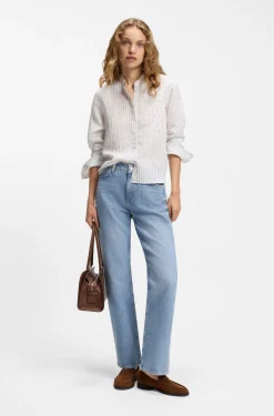 Blaue Slim-Fit Jeans aus bequemem Stretch-Denim