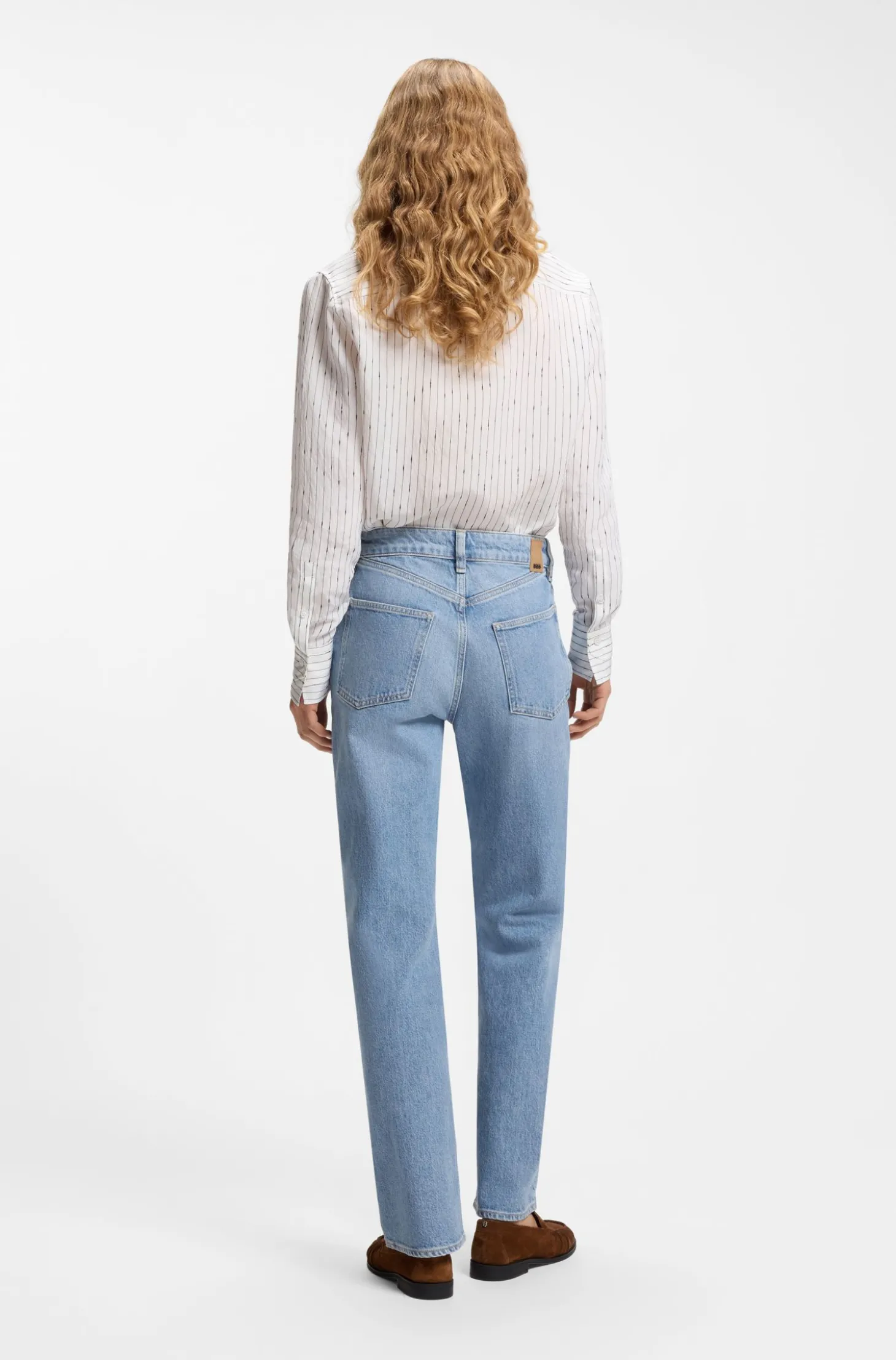 Blaue Slim-Fit Jeans aus bequemem Stretch-Denim
