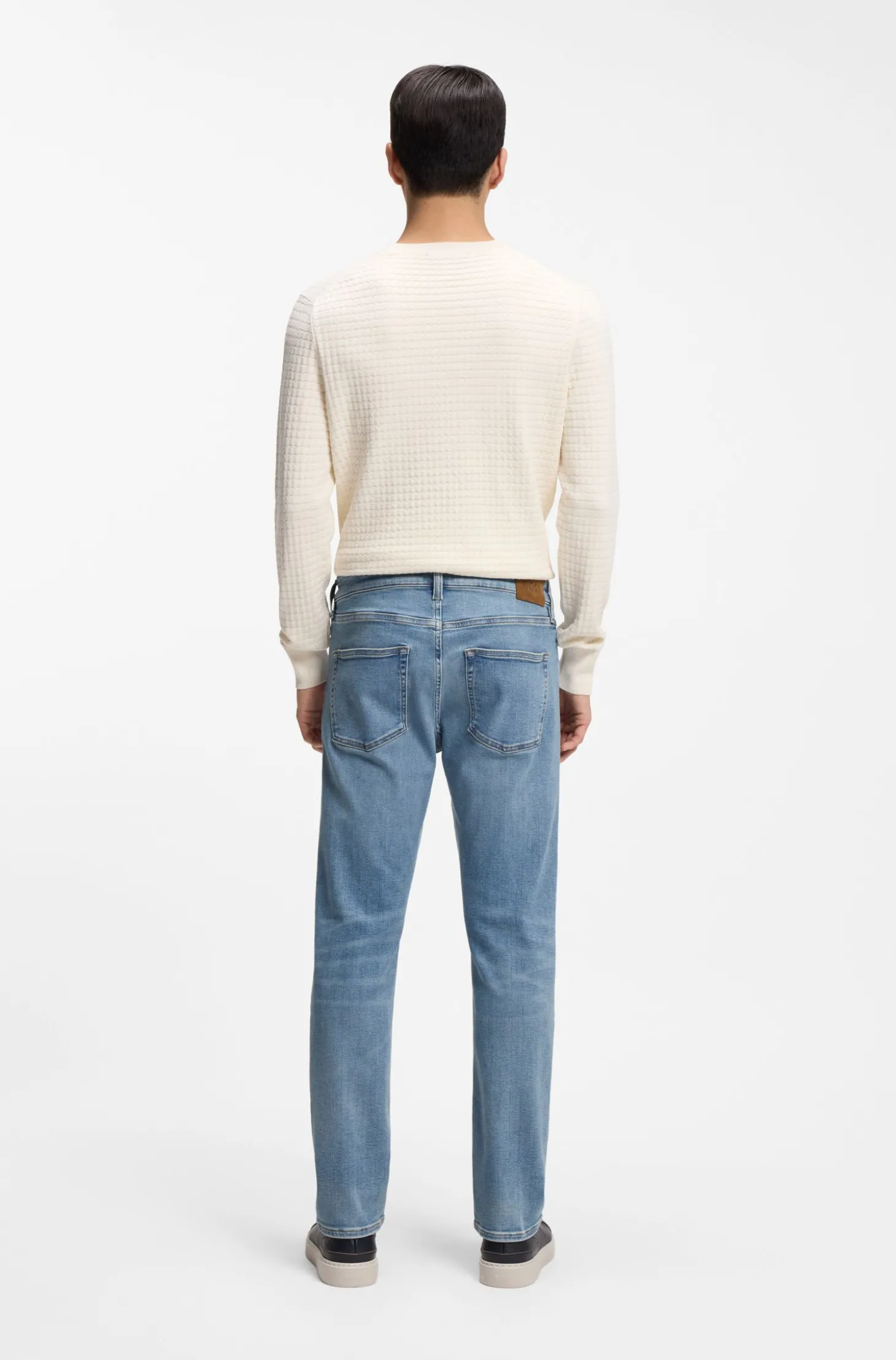 Blaue Slim-Fit Jeans aus Performance-Stretch-Denim