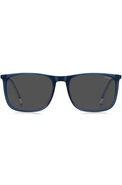 Blaue Sonnenbrille mit Logo-Details